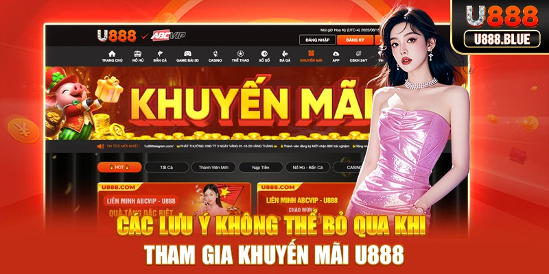 Các lưu ý không thể bỏ qua khi tham gia khuyến mãi U888 Các lưu ý không thể bỏ qua khi tham gia khuyến mãi U888